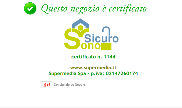 Certificato Supermedia